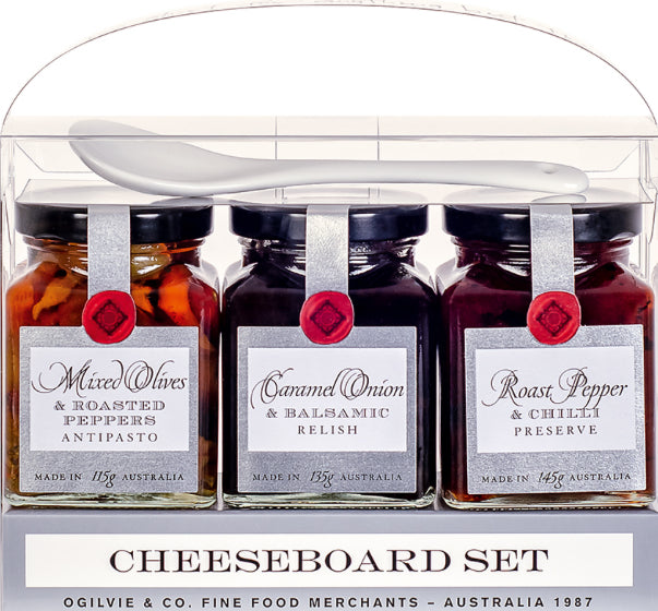 Ogilvie & Co Cheeseboard Trio Gift Set