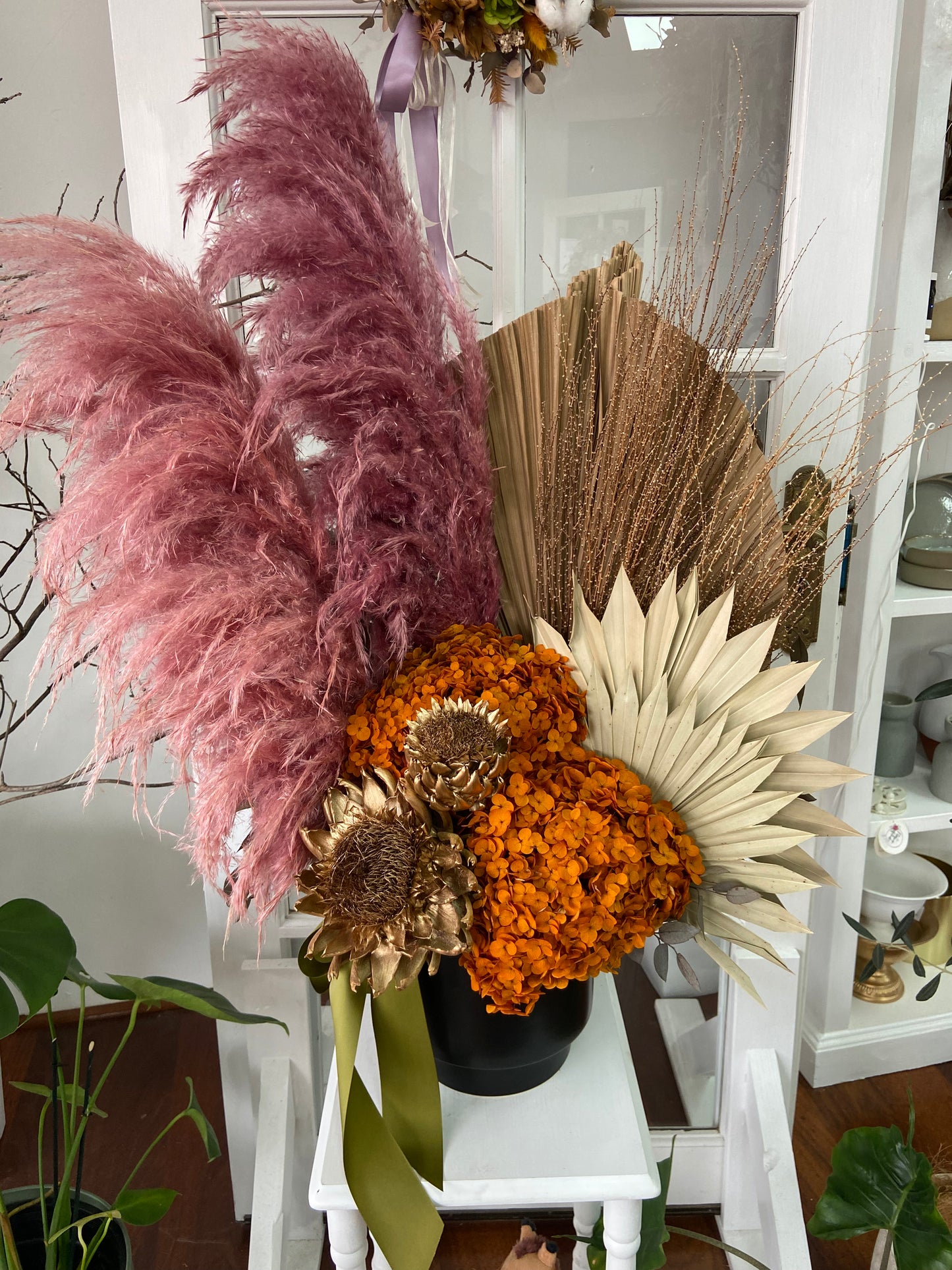 Statement preserved floral arrangement