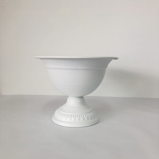 Our Flower Studio White Tin Urn