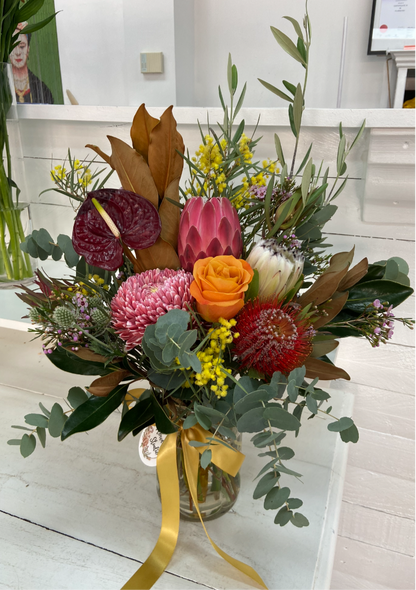 Blooms in A Rustic Vase