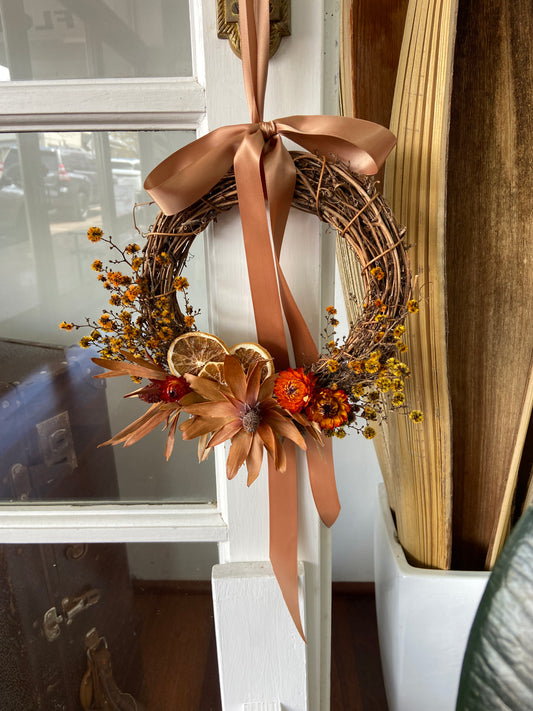 Dried floral Rustic Wreath